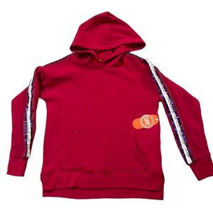 Wonder Nation Red Sequin Hoodie Girls Small New